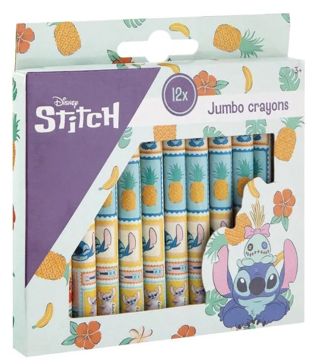 Jumbo voskovky 12ks LILO A STITCH