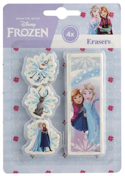 Školská guma 4ks FROZEN