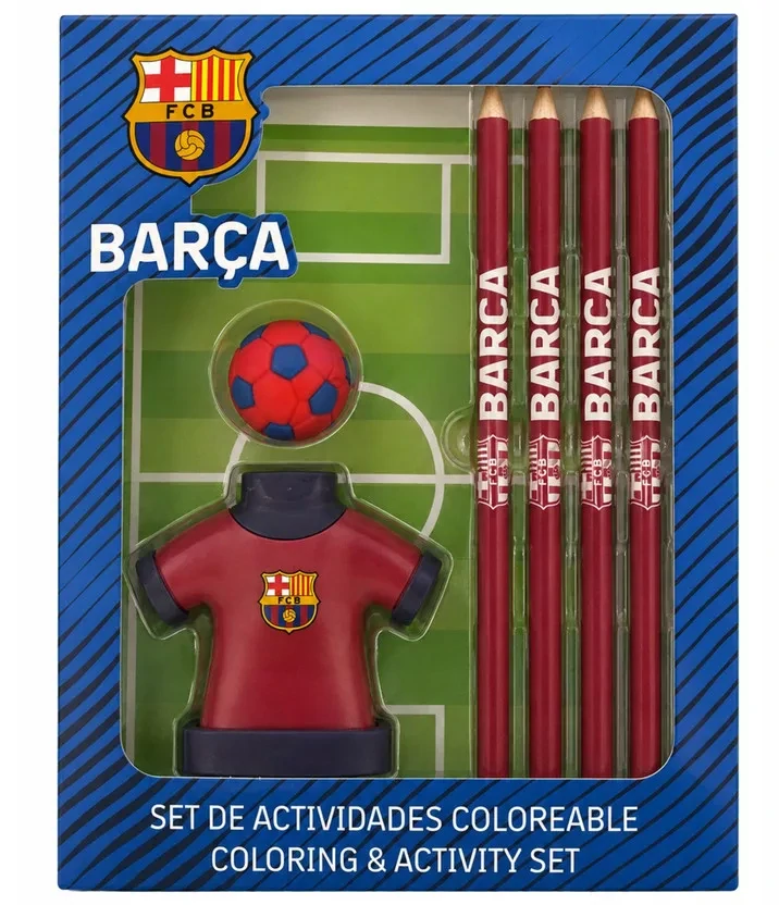Súprava na kreslenie + nálepky FC BARCELONA