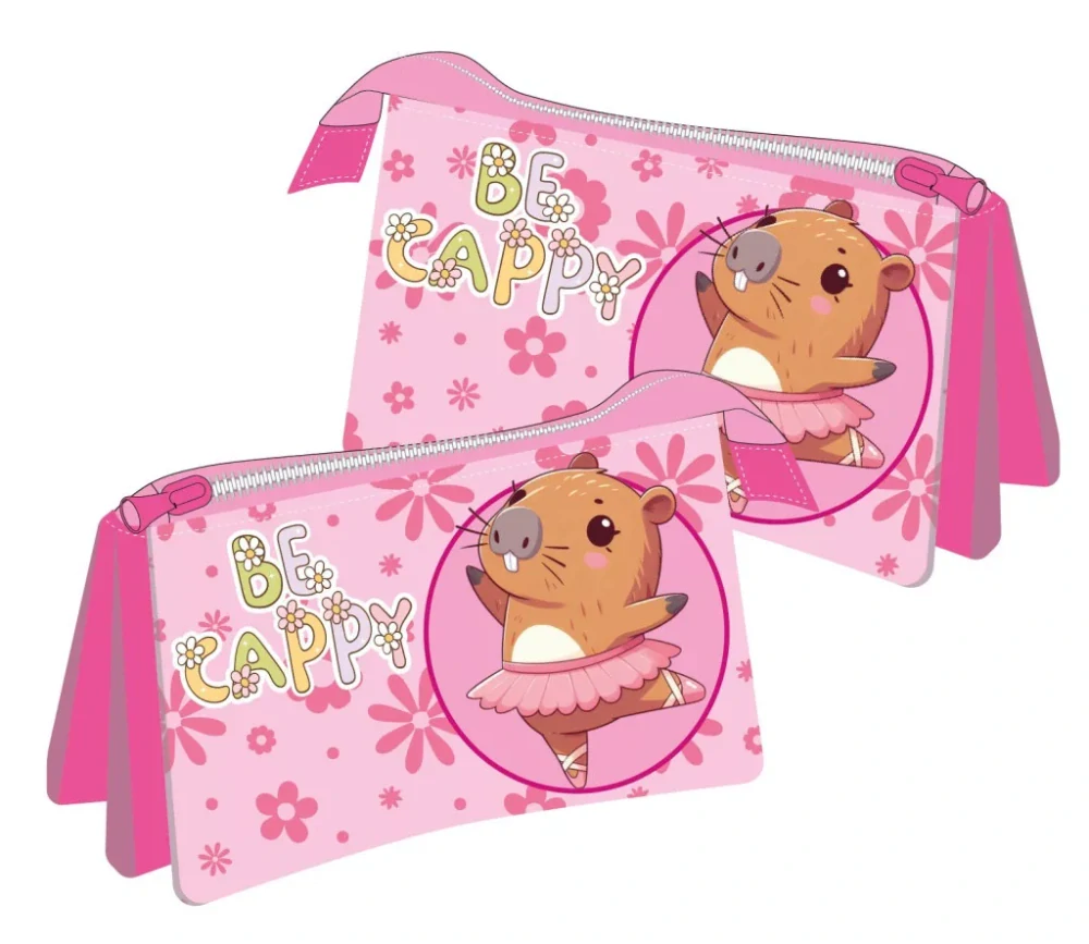 3-komorový peračník KAPYBARA pink