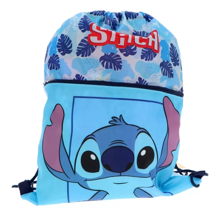 Vrecko na prezúvky LILO A STITCH blue 45cm
