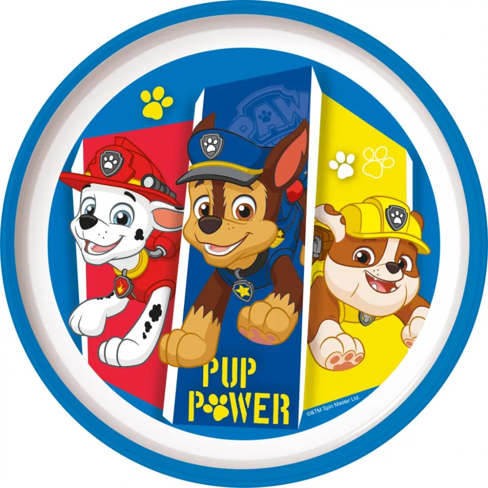 Plytký tanier PAW PATROL power