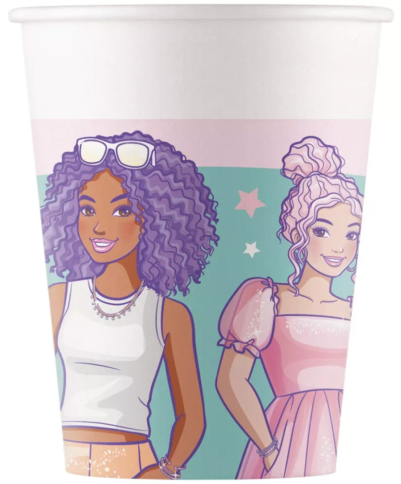 Papierový pohár 200ml BARBIE star