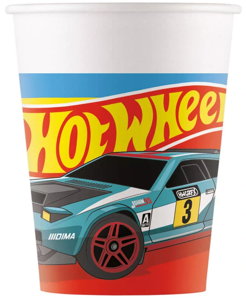 Papierový pohár 200ml HOT WHEELS