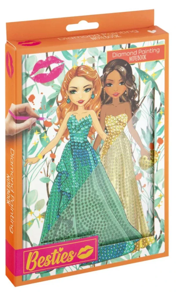Zápisník A5 s diamantmi BESTIES GIRLS