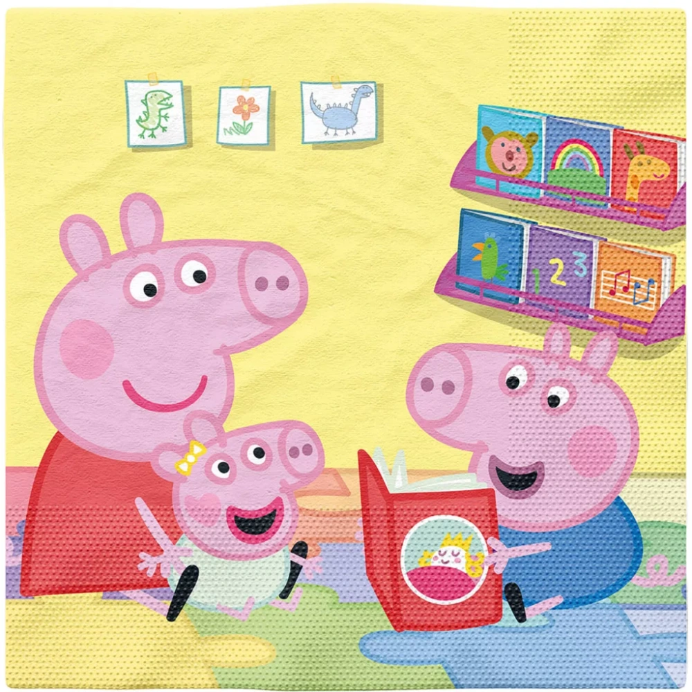 Servítky (16ks) PEPPA PIG story