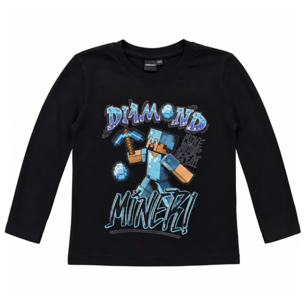 Tričko s dlhým rukávom MINECRAFT diamond - 10r.