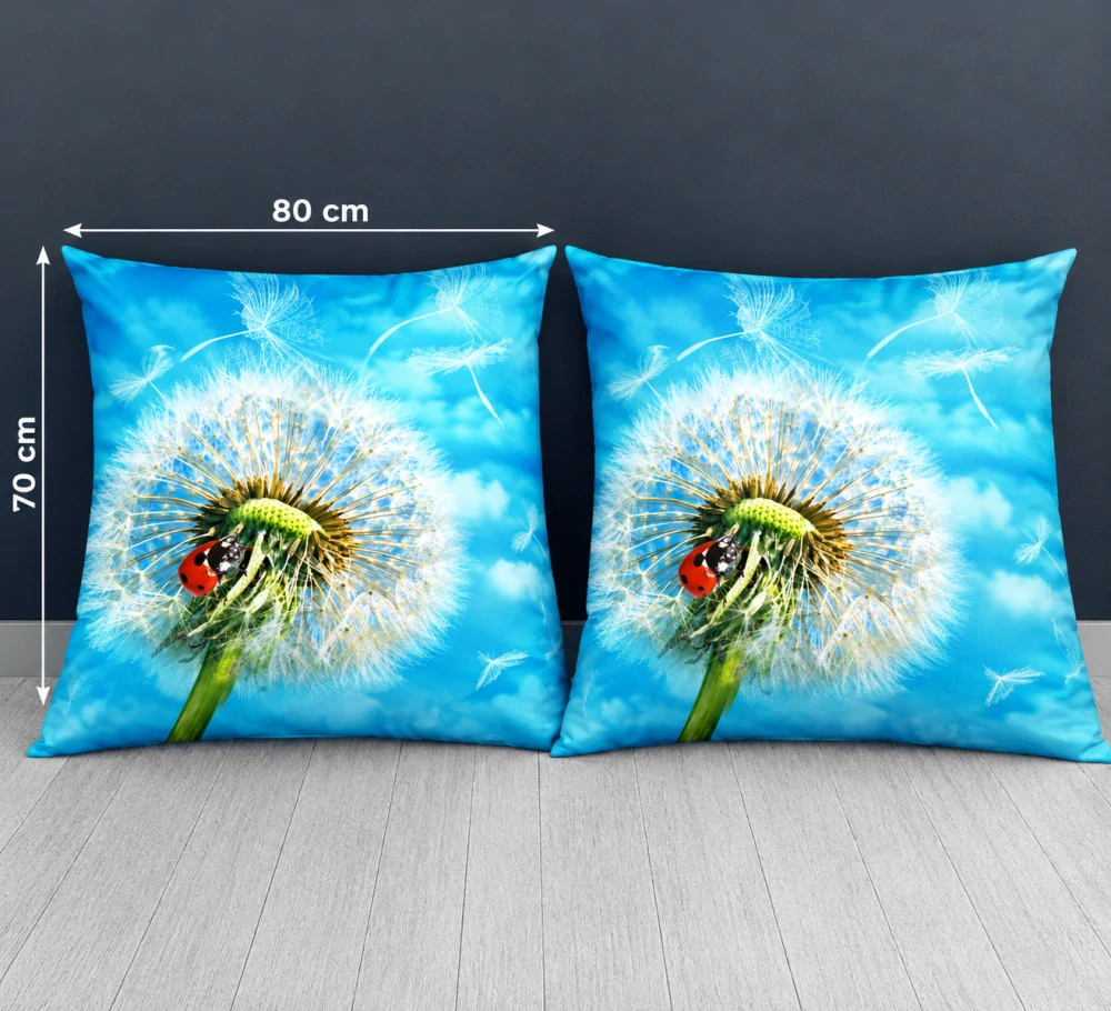 Obliečka na vankúš 70x80 PÚPAVA belasá