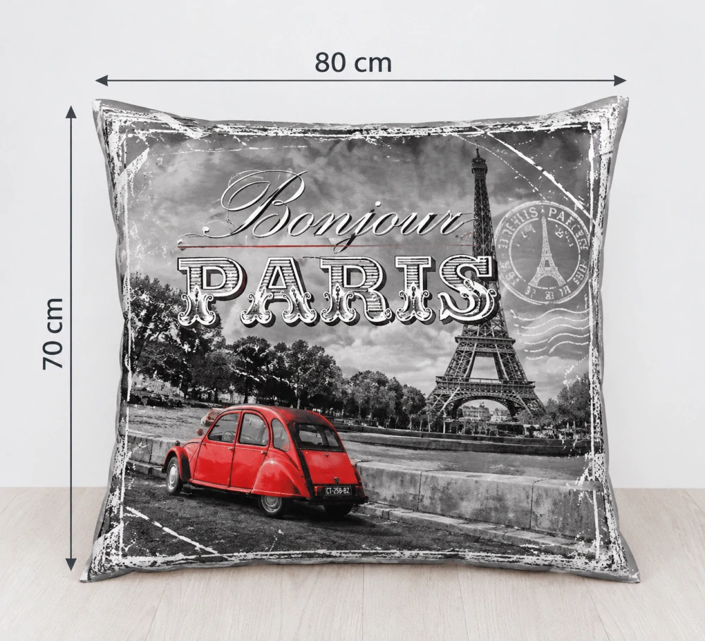 Obliečka na vankúš 70x80 PARIS auto