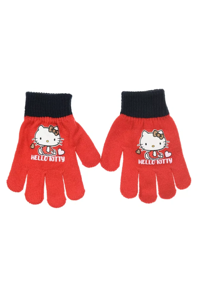 Rukavice HELLO KITTY red