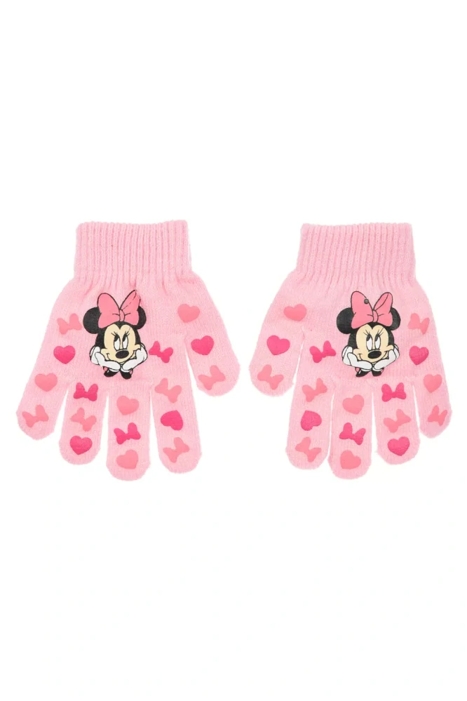 Rukavice MINNIE mašľa pink