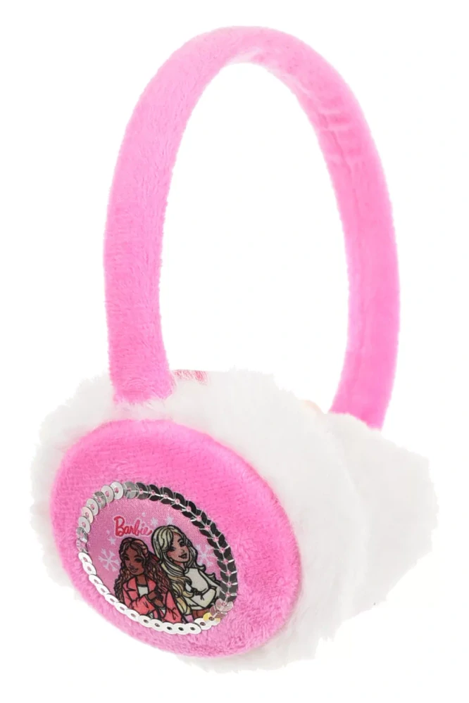 Plyšový chránič uší BARBIE white