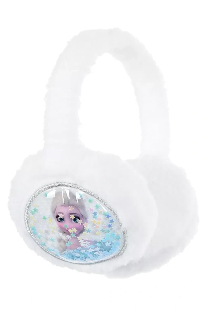 Plyšový chránič uší FROZEN biely