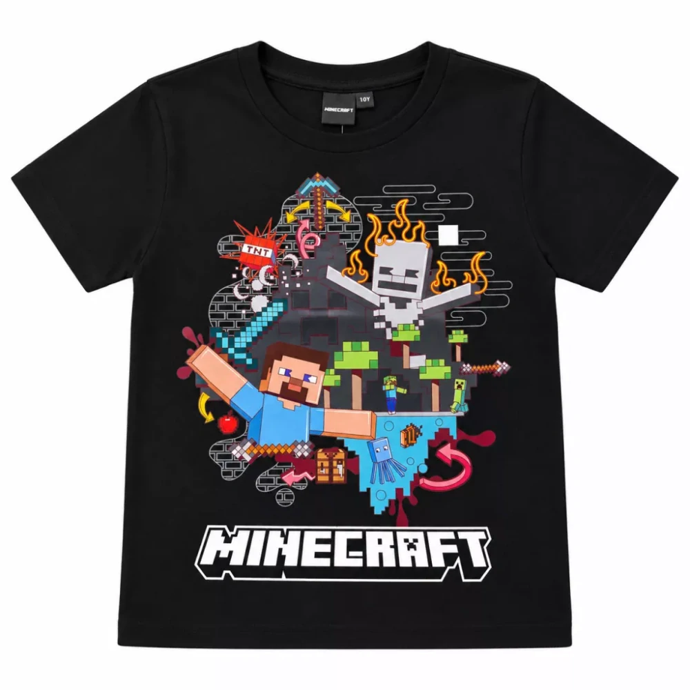 Tričko s krátkym rukávom MINECRAFT chaos - 8r.
