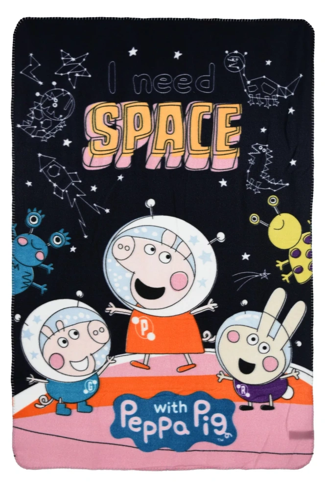 Deka 100x150 PEPPA PIG vesmír