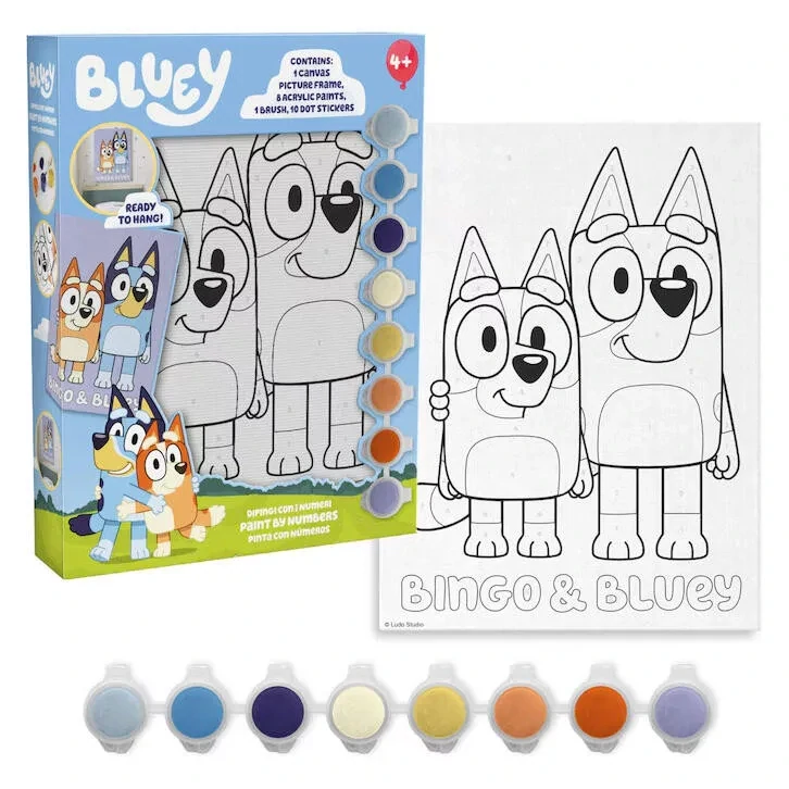 Maľovanie podľa čísel BLUEY sestry