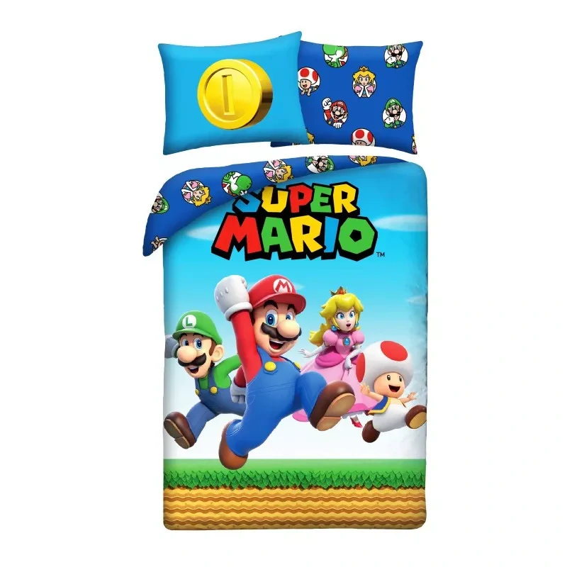 Obliečky 140x200 SUPER MARIO power