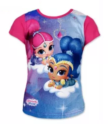 Tričko s krátkym rukávom SHIMMER AND SHINE - veľ.116