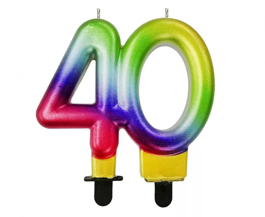 Sviečka č.40 dúha