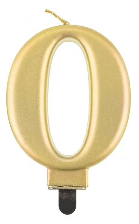 Sviečka č.0 zlatý kov