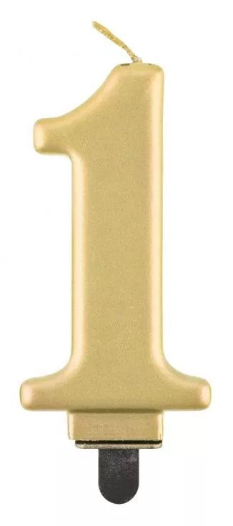 Sviečka č.1 zlatý kov
