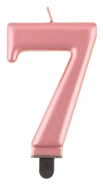 Sviečka č.7 ružové zlato