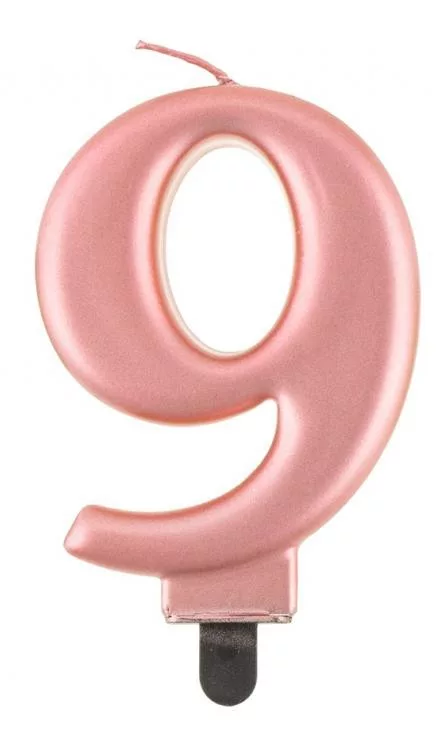 Sviečka č.9 ružové zlato