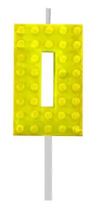 Sviečka č.0 lego žltá