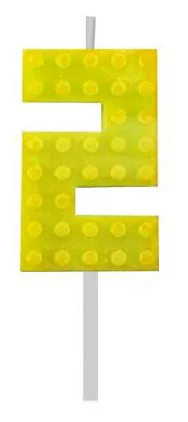 Sviečka č.2 lego žltá