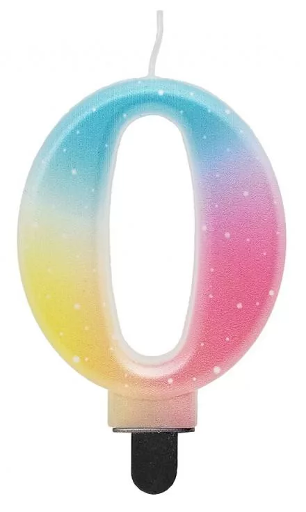 Sviečka č.0 ombre color