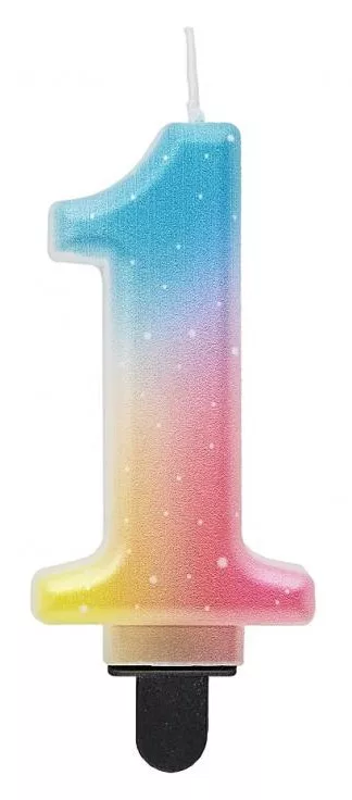 Sviečka č.1 ombre color