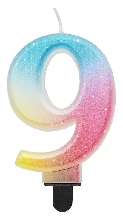 Sviečka č.9 ombre color