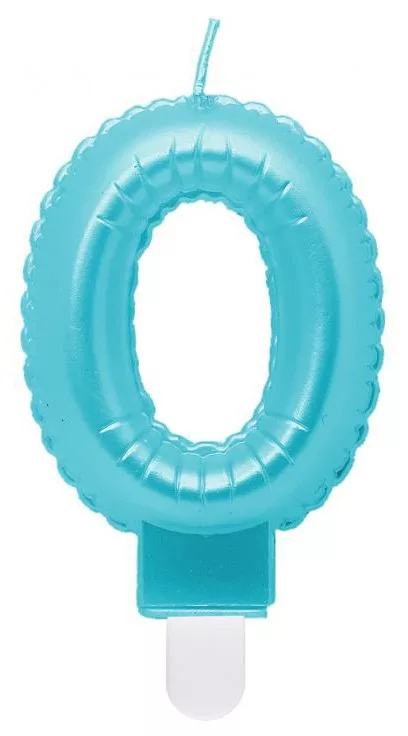Sviečka č.0 balón modrá