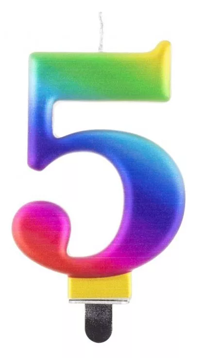 Sviečka č.5 dúha