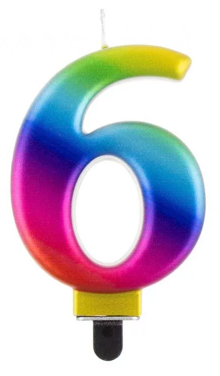 Sviečka č.6 dúha