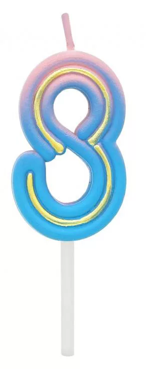 Sviečka č.8 neon