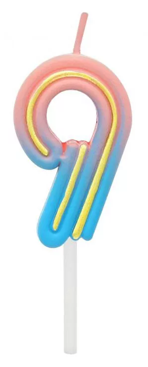 Sviečka č.9 neon