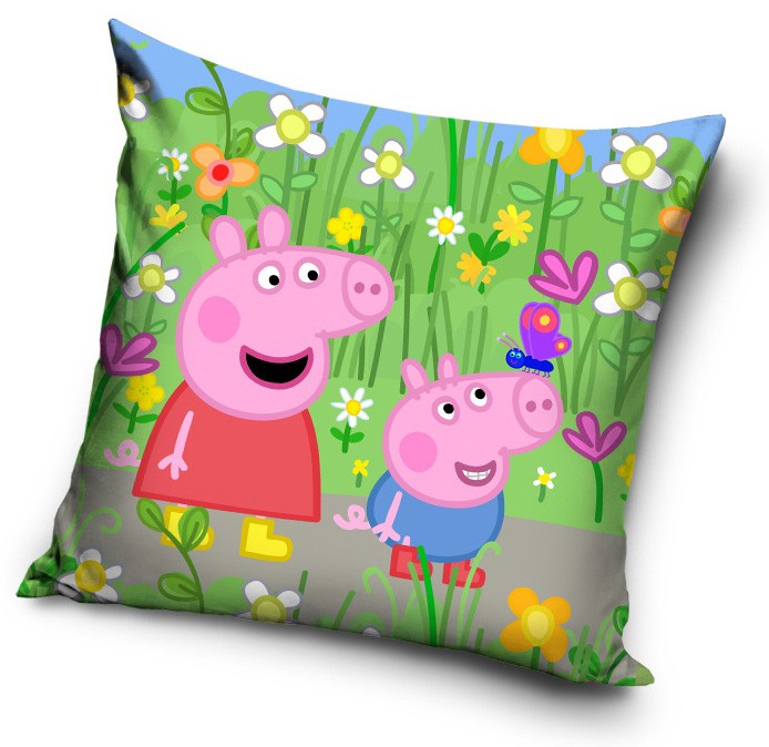 Obliečka na vankúšik 40x40 PEPPA PIG lúka