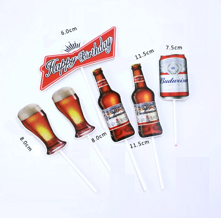 Tortový zápich PIVO Budweiser
