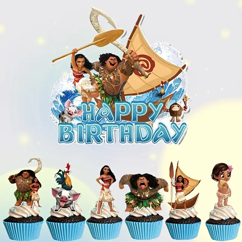 Tortový zápich VAIANA (13ks)