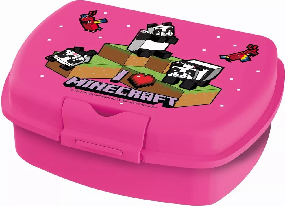 Desiatový box MINECRAFT pink