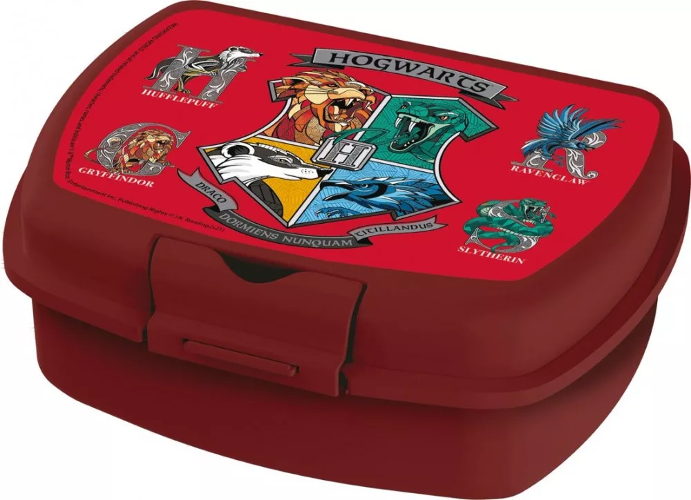 Desiatový box HARRY POTTER červený
