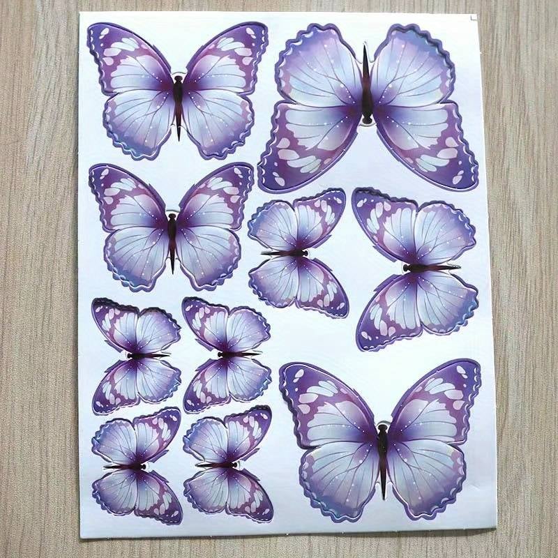 Tortový zápich MOTÝLE modrofialové