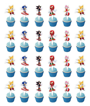 Tortový zápich SONIC 03 (24ks)