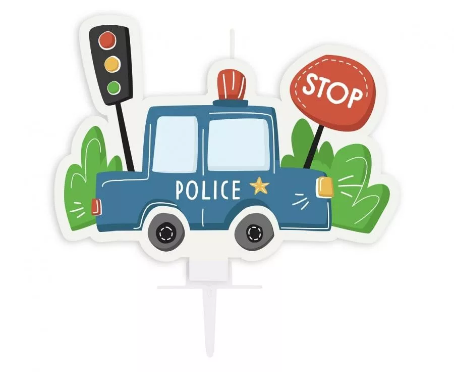 Sviečka POLICAJNÉ AUTO