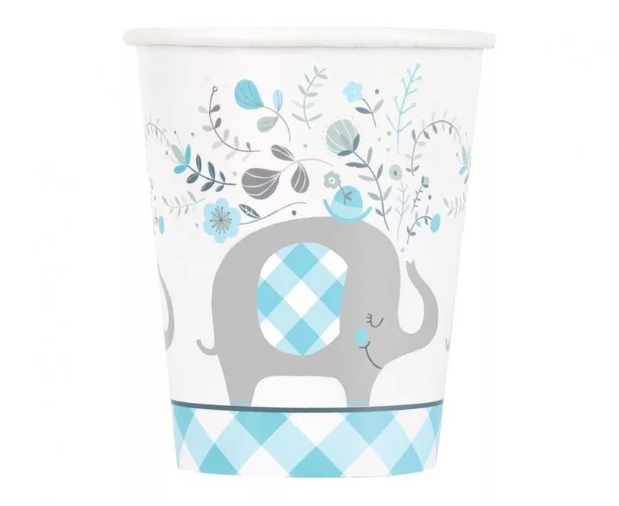 Papierový pohár 266ml SLONÍK modrý