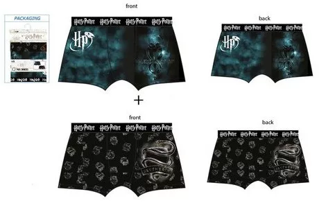 Pánske boxerky 2ks HARRY POTTER modré - veľ.XL