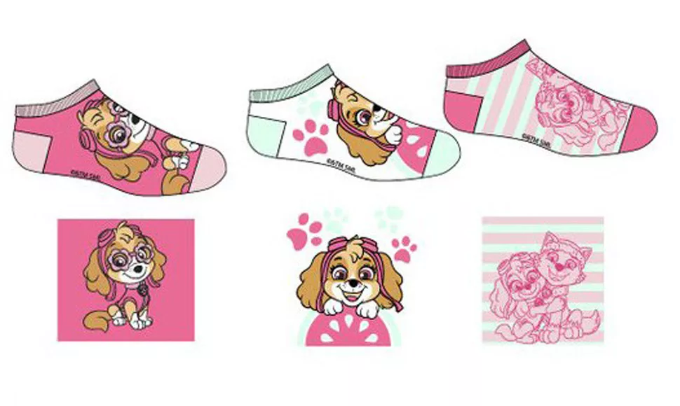 Krátke ponožky 3ks PAW PATROL Skye - 31/34