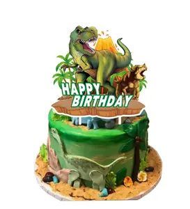 Tortový zápich DINOSAURUS sopka