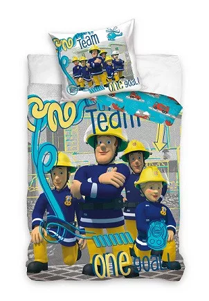 Obliečky 140x200 POŽIARNIK SAM kolegovia